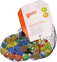 Stikliniai rutuliukai Katės akis 50 vnt.