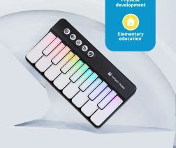 Juodas muzikinis mini pianinas vaikams