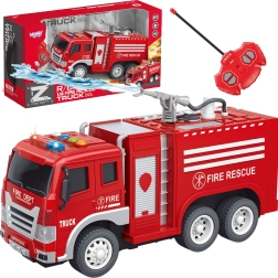 Woopie nuotolinio valdymo gaisrinės automobilis RC su vandens purškimo funkcija