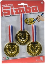 Trijų auksinių medalių rinkinys 6 cm