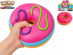 MIKI FUN https://www.mikifun.cz Mega spaudžiamas tamprus jumbo spurgas 16 cm, 2 spalvos