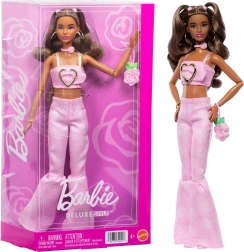 Barbie Deluxe Style rožinis džinsas – madinga lėlė su aksesuarais