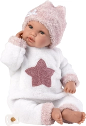 LLORENS New Born realistiška kalbanti lėlė su minkštu kūneliu 36 cm