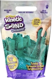 Kinetic Sand melsvai žalias blizgantis smėlis 0,9 kg