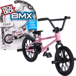 Tech Deck pirštų BMX dviračio CULT rožinis su lipdukais
