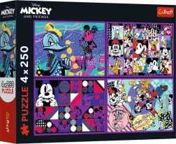 Dėlionė 4×250 detalių MICKEY MOUSE