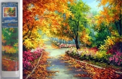 Deimantinė mozaika „Ruduo parke“ 30 × 40 cm