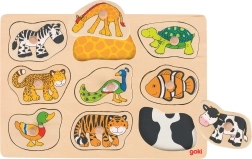 Goki Wooden Puzzle with Animals