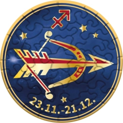 Curiosi round puzzle Zodiac Sagittarius 33 pieces