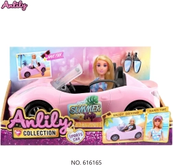 Lėlė Marta su automobiliu ir priedais