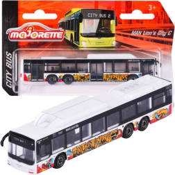 Miesto autobusas MAN Lion's City C – baltas Majorette modelis