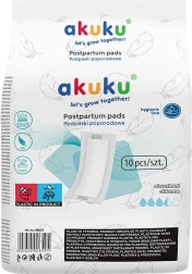 Vienkartiniai superabsorbuojantys pogimdyminiai įklotai Akuku, 10 vnt.