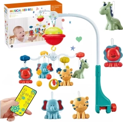 Karuselis virš lovytės su projektoriumi ir nuotoliniu valdymu