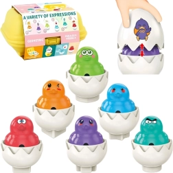 WOOPIE Montessori mozaika Kiaušiniai Gergždukai 6 vnt.