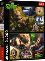 Dėlionė 2×200 detalių – I am Groot MARVEL Guardians