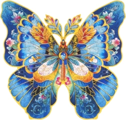 Medinė dėlionė „Morpho Helena“ drugelis