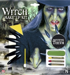 Witch set with makeup and accessories