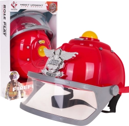 Interactive Firefighter Helmet for Kids 3+ with Lights, Siren and Adjustable Fit