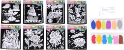 Creative Velvet Set 15.5 × 25 cm – paints and 6 sticks