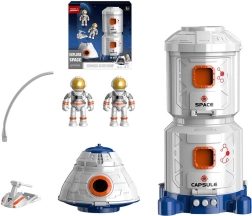 Interaktyvus žaislas Kosminė stotis su astronautais ir erdvėlaiviu (raketoplanu)