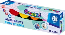 ASTRA CREATIVO stiklo dažai 12×20 ml