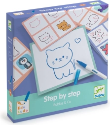 DJECO Piešimas žingsnis po žingsnio – jaunikliai