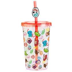 Toy Story vaikiškas puodelis su šiaudeliu