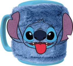 Stitch puodelis su nuimamu pliušiniu užvalkalu 440 ml