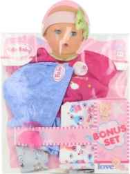 45 cm lėlės drabužėliai su sauskelnėmis