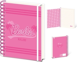 Spiralinis sąsiuvinis A5 BARBIE (Malibu) – linijomis