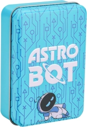 Astrobot juokdarių žaidimo kortos skardinėje dėžutėje