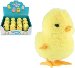 Šokinėjantis plastikinis viščiukas su užvijimu