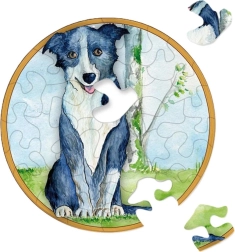 Round Puzzle CURIOSI Picoli – Dog, 33 Pieces