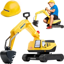 Važiuojantis ekskavatorius KOMATSU su 360° pasukama kabina ir šalmu