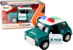 Classic Police Car 1:38 with Drive, Lights, and Sounds Green