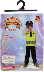 Vaikiškas karnavalinis policininko kostiumas 120–130 cm