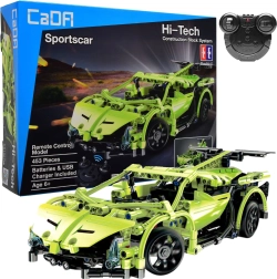 Konstruktorius CADA RC sportinis automobilis 32 cm, žalias, 453 detalių
