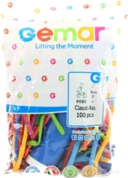 Gemar modeliniai balionai su pompike – 100 vnt.