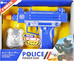 Police set with toy gun and badge