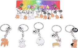 Raktų pakabukas su šuns pėdutės motyvu