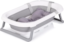 Sulankstoma kūdikių vonelė su maudymo pagalvėle „Grey“