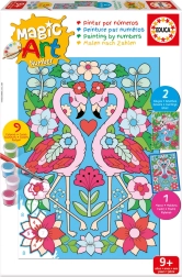 Educa tapyba pagal skaičius – flamingai