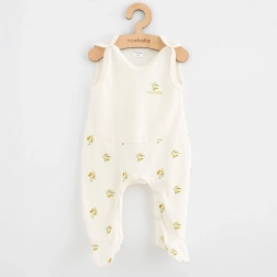 Baby footed overalls from organic cotton New Baby Olives 62 (3–6 months)