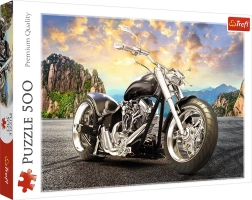 500 dalių dėlionė – juodas motociklas
