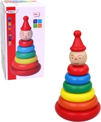 Mediniai žiedai ant kaištuko 17 cm