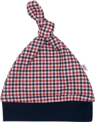 Kūdikių medvilninė kepuraitė New Baby Checkered 62 (3–6 mėn.)