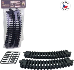 Bėgių rinkinys 22 cm posūkis – 6 vnt. ir jungtys