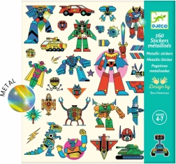 DJECO metalinės robotų lipdukų aplikacijos
