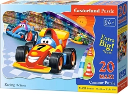 MAXI dėlionė 20 dalių Racing Action – Lenktynės