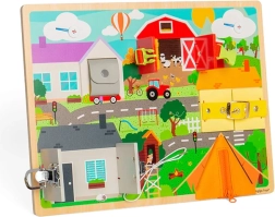 BIGJIGS TOYS Everyday Skills Activity Board